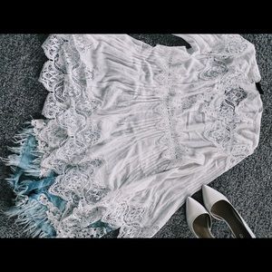 White Vici Lace Tunic